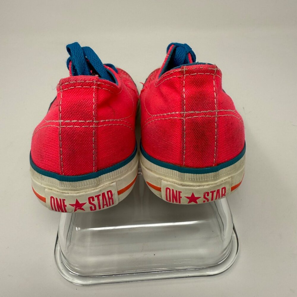 Converse One Star Hot Pink Canvas Low Tops - Picture 4 of 8